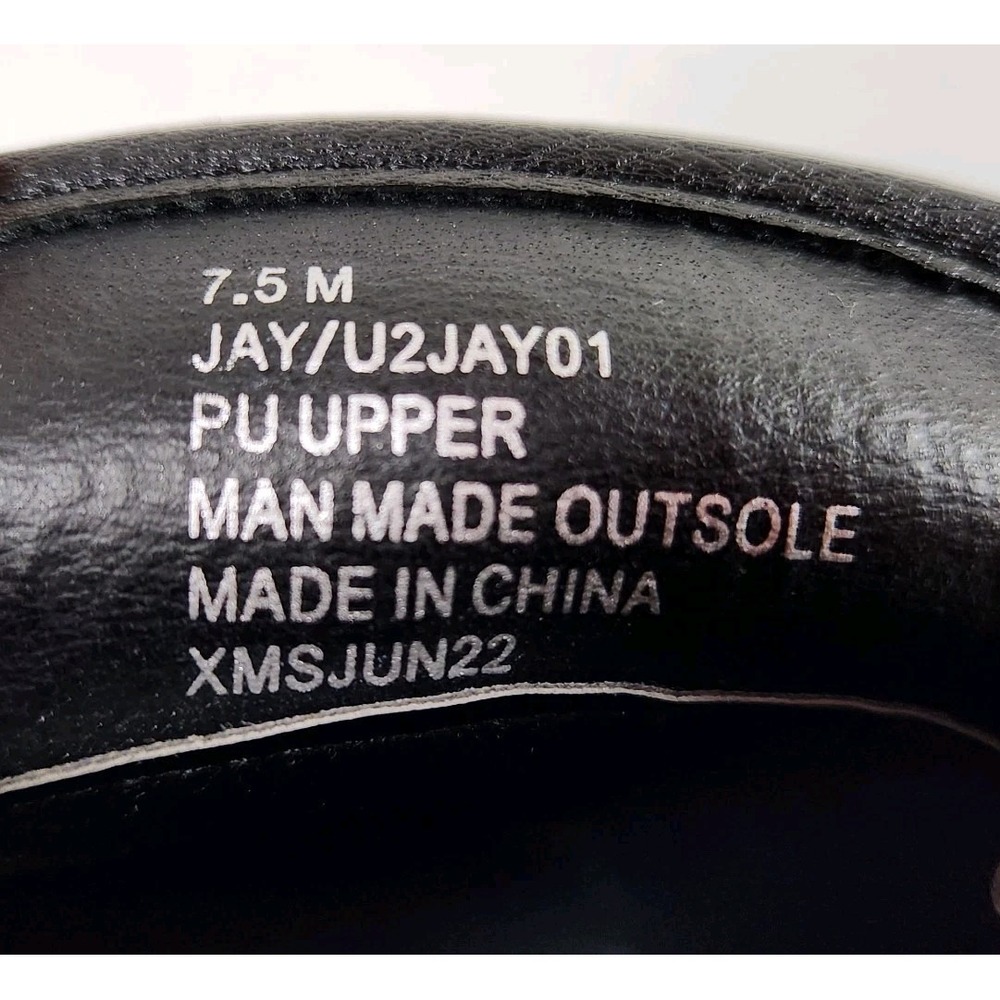 UNIONBAY Jay Platform Penny Loafers Womens Sz 7.5 Black Chunky Lug Sole Y2K Goth - Picture 10 of 11